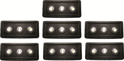 

EPSORI 150 Watt White Waterproof Bloom LED Flood Light - Set Of 7 Night Lamp(13 cm, Black)