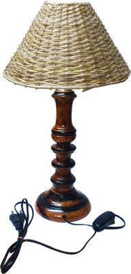

Golddust Designer Wood Table Lamp(47 cm, Brown)