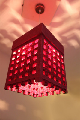 

Sylvn Studio Sylvn Lattice Pink Night Lamp(28 cm, Pink)