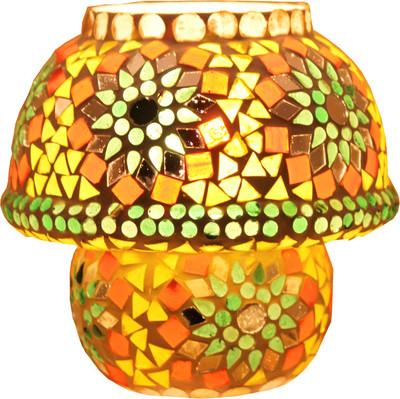 

Brahmz Mossiac HandCrafted Table Lamp(8 inch, Multicolor)