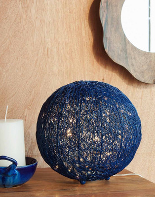 

Orange Tree Talish wire mesh Blue Table Lamp(24 cm, Blue)