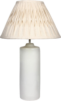 

The Decor Mart White Ceramic Table Lamp(59.69 cm, White)