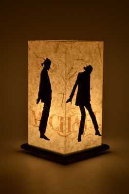 Shady Ideas MJ LED Table Lamp(Beige, Black)