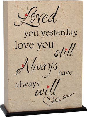 

Shady Ideas Loved You Always - Valentine Special LED Table Lamp(35 cm, Off-White)