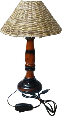 

Golddust Designer Wood Table Lamp(47 cm, Brown)