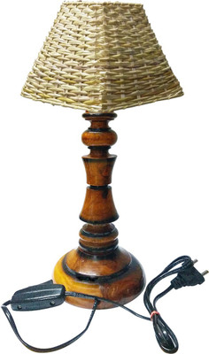 GOLDDUST Designer Wood Table Lamp(47 cm, Multicolor)