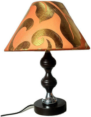 

Woodly Golden Orange Design Table Lamp(30 cm, Orange gold)