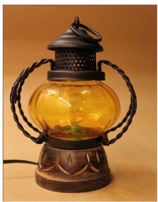 

Desi Karigar lantern Table Lamp(18 cm, Yellow)