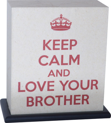

Shady Ideas Love Your Bother LED Table Lamp(22.23 cm, Beige, Red)