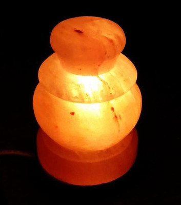 

MTS Rock Salt Lamp Table Lamp(15 cm, Orange)
