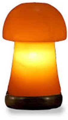 

MTS Mushroom Shape rock salt lamp Table Lamp(15 cm, Orange)