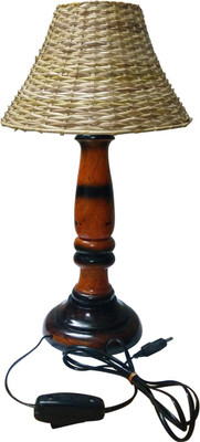 

Golddust Designer Wood Table Lamp(47 cm, Brown)