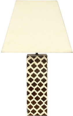 

The Decor Mart Office and Home Table Lamp(60.96 cm, Brown, White)