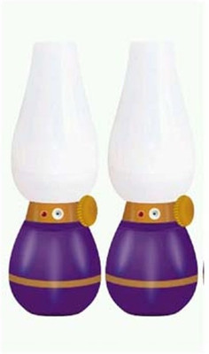 

Anas 12 led with charger rechargeable Table Lamp(24 cm, purpul)