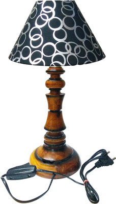 

Golddust Designer Wood Table Lamp(47 cm, Brown)