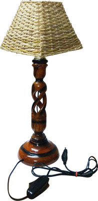 GOLDDUST Designer Wood Table Lamp(47 cm, Multicolor)