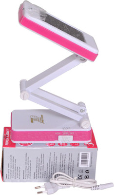

Rock Light 3 Tube Study Lamp(8 cm, White, Pink)