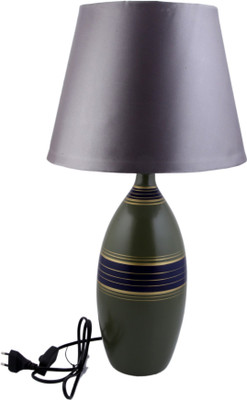 

JaipurCrafts Designer Premium Table Lamp(50.8 cm, Green, Silver)