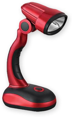 

Empreus Metallic Look Multi Utility Portable Table Lamp(19.5 cm, Red)