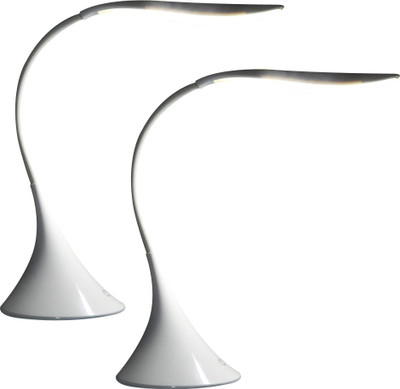 

Bemoree Battery & Usb Powered Flexi Touch Sensor Swan Table Lamp(23.2 cm, White)