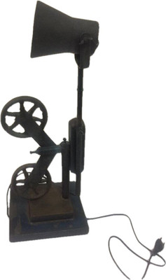 

LALJI HANDICRAFTS WHEELY BLACK Table Lamp(59 cm, Blue)