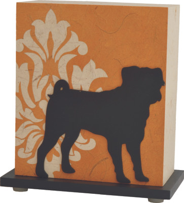 

Shady Ideas Pug Pal LED Table Lamp(Beige, Black, Brown)