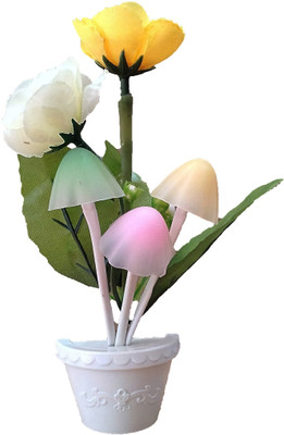 

Home Delight Colour Changing Automatic Sensor Mushroom Night Lamp(17 cm, Yellow)