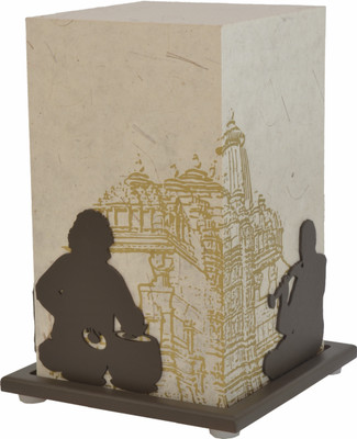 

Shady Ideas Indian Raga LED Table Lamp(Beige, Brown, Gold)