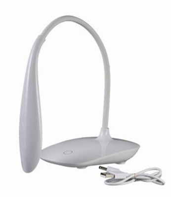 Empreus Flexible Spine with Touch Sensitive Button Table Lamp(23.2 cm, Whiye)