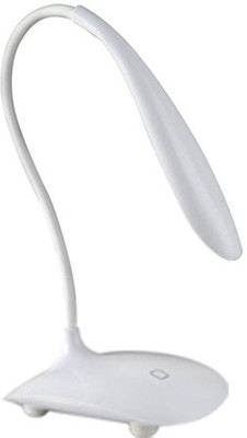 Empreus Flexible Spine with Touch Sensitive Button Table Lamp(23.2 cm, White)