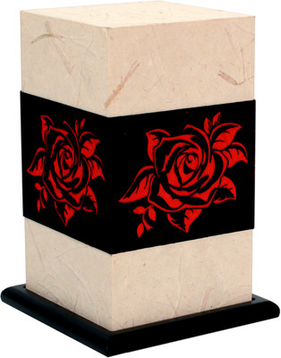 

Shady Ideas RED ROSES LED Table Lamp(21 cm, Beige)