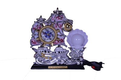 

LUCKY GIFT TABLE LAMP and clock Table Lamp(26 cm, Multicolor)