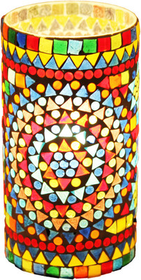 

Brahmz Mossiac HandCrafted Table Lamp(8 inch, Multicolor)