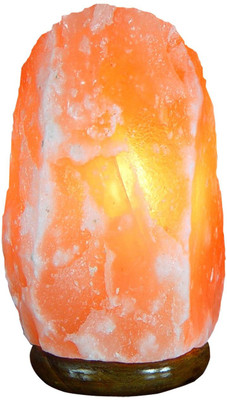 

Toygully Himalayan Natural Shape Salt Table Lamp(18 cm, Orange)
