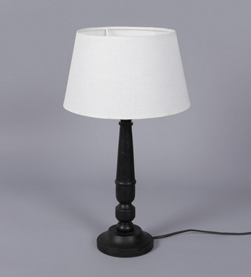 

Ujjala Off White Cotton Table Lamp(36.83 cm, Black)