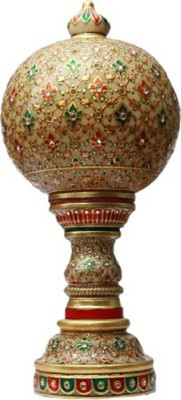 

Crafticia Marble 24K Gold Plated Showpiece 001 Table Lamp(35 cm, Multicolor)
