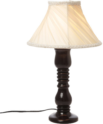 

STYLE HOME Wooden Base Table Lamp(42 cm, Brown)