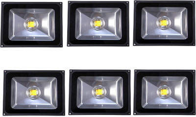 

EPSORI 50 Watt Waterproof Bloom LED Flood Light - Set Of 6 Night Lamp(15 cm, Black)