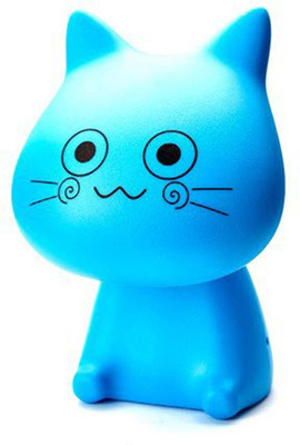 

Madsbag Kids Special - LED Cat Shaped Table Lamp(19 cm, Blue, Black)