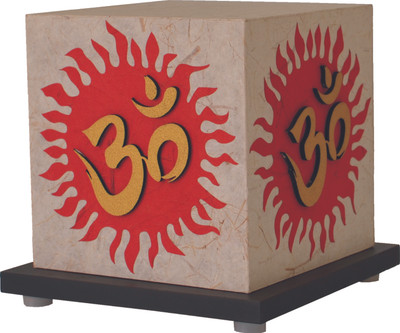 

Shady Ideas Aum at Home LED Table Lamp(Beige, Red, Gold)
