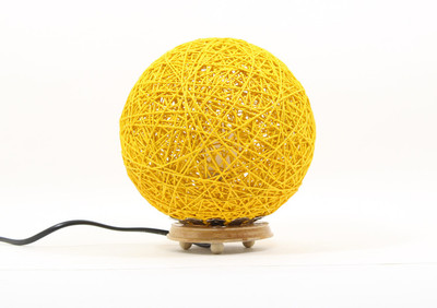 

Eartho TableMediumYellow Table Lamp(18 cm, Yellow)