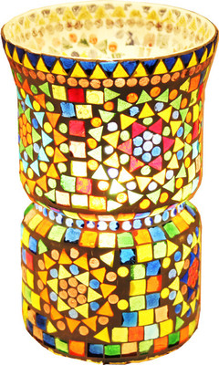 

Brahmz BMZ-GLM-24 Table Lamp(9 inch, White Mixed)