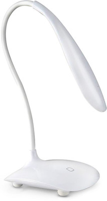 Shadowfax Flexible Swan Night Table Lamp Table Lamp 22 cm, White