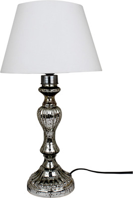 

The Decor Mart Silver Mercury Table Lamp(53.34 cm, Antique Silver)