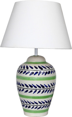 

The Decor Mart Blue & Green Ceramic Table Lamp(45.085 cm, Green)