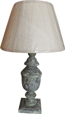 

The Decor Mart Wood Grey Table Lamp(28 cm, Multicolor)