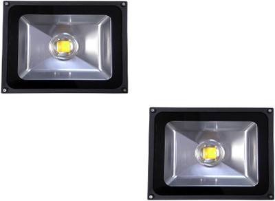 

EPSORI 50 Watt Waterproof Bloom LED Flood Light - Set Of 2 Night Lamp(15 cm, Black)