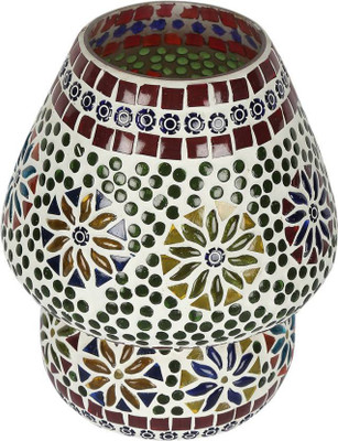 

New Raipuria Light Contemporary Table Lamp(22 cm, Green, White, Maroon)