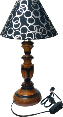 

Golddust Designer Wood Table Lamp(47 cm, Brown)
