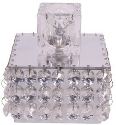 

Poets Choice Square Crystal Table Lamp(13 cm, Black)